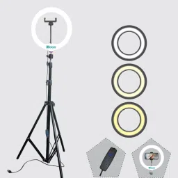 JAMMY ZONES Metal strong mobile phone tripod stand with ring fill light stand home event Tripod, Tripod Kit-16