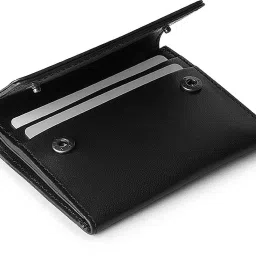Women Casual Black Artificial Leather Wallet-image-46
