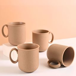 eha Unisex Beige Cups and Mugs-17
