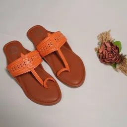 Dhaga Women Braided Handcrafted One Toe Kolhapuri-30