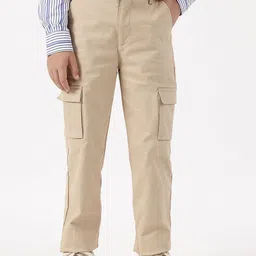 One Friday Boys Relaxed Straight Leg Easy Wash Cargos Trousers-picture-37