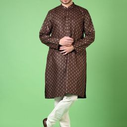 V-Mart Men Printed Regular Kurta with Churidar-picture-0