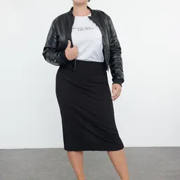 Trendyol Pencil Midi Skirt-image-6
