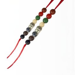 Aadikart Unisex Multicoloured Elasticated Rakhi-42