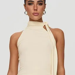 StyleCast x Revolte Women Halter Neck Fitted Top-image-65