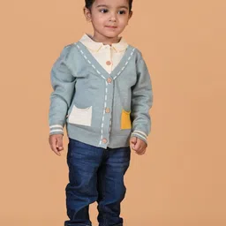 MAMA AND PEACHES Kids - Unisex Self Design Long Sleeves Fashion Sweater-picture-15
