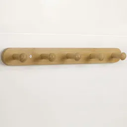 HOKIPO Brown Bamboo Wall Hook-49