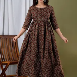 MURLI KURTI Women Printed Thread Work Anarkali Kurta-image-92