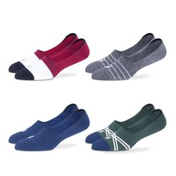 Supersox Low Cut No Show Loafer Socks For Men Pack Of 4-image-1