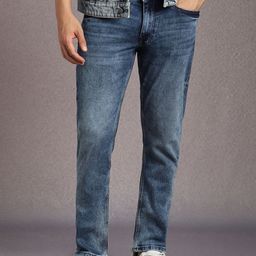 Louis Philippe Jeans Men Slim Fit Mid-Rise Heavy Fade Jeans-image-5