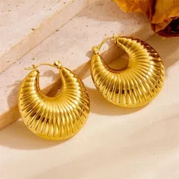 MEENAZ Geometric Hoop Earrings-53