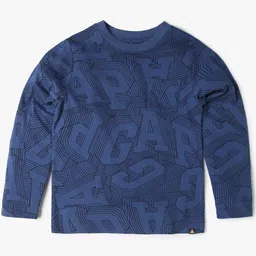 GAP Boys Printed Pure Organic Cotton Relaxed Fit Round Neck T-Shirt-image-2