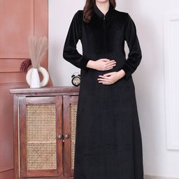Secret Wish Women Maternity Maxi Nightdress-image-69
