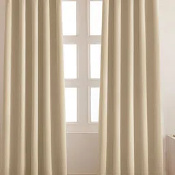 HOMEMONDE Beige 2 Pieces Black Out Long Door Curtains-picture-44