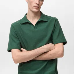 MANGO MAN Polo Collar T-shirt-image-93