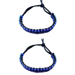 Dynamic Retail Global Men 4 Leather Handcrafted Wraparound Bracelet image 2