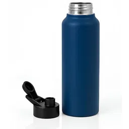 ADRENEX Blue & Black Single Stainless Steel Solid Water Bottle-96