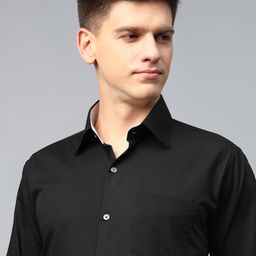 Hancock Men Premium Slim Fit Solid Egyptian Cotton Wrinkle Free Formal Shirt-image-74
