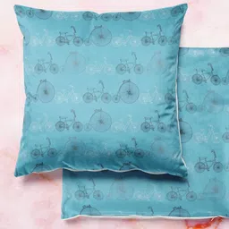 ArtzFolio Multicoloured Set of 2 Velvet Square Cushion Covers-image-87