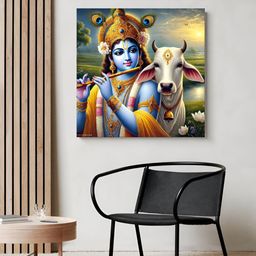 999Store Blue & Brown 1 Piece Wood Religious Wall Paintings-image-35