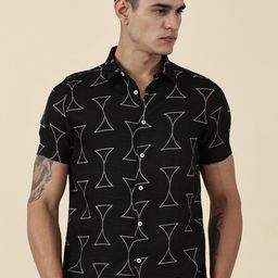 Thomas Scott Men Classic Slim Fit Opaque Printed Casual Shirt-image-83