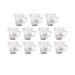 Somil Clear Glass Coffee & Tea Cup / Mug (100 Ml), Enjoy Your Drink in Style, 18.2 X 11 X 8 Cm, Pack of 11-image-78