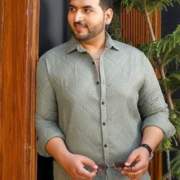 Instafab Plus Size Shard-Tactile Comfort Casual Shirt-picture-30