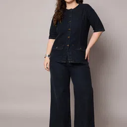 SASSAFRAS Denim Shirt With Trousers Co-Ords-image-10