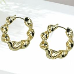 J & C Fashion Arena Spherical Hoop Earrings-image-47