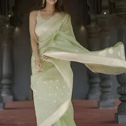 VILLE FASHION Woven Design Zari Kanjeevaram Saree-picture-10