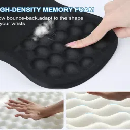 Aliens Large Ergonomic Mouse Pad with Wrist Support, Memory Foam,Non-Slip Base for Desk Mousepad image 2