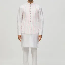 Arihant Rai Sinha Embroidered Mandarin Collar Nehru Jacket-27