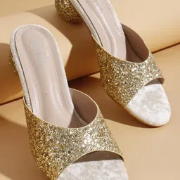 Dollphin Women Embellished PU Party Block Sandals-image-94