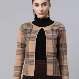 Global Republic Women Checked Cardigan-image-81