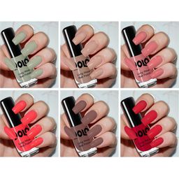 VOLO Set Of 6 Color Rich Toxic Free Perfection Shine Nail Polish - 5 ml Each- VT-002-12