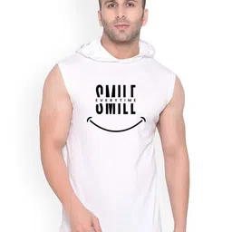 Fashnobic Smile Printed Hooded Gym Vest K__print-87_gym_vest_white-image-66