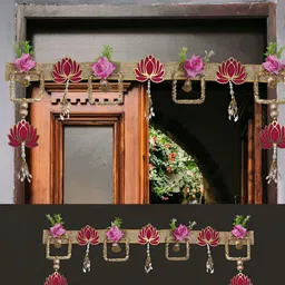 RR Crafts Pink & Yellow Flower HangingThoran-12