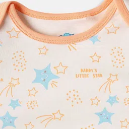 nauti nati Nautinati Infants Pack of 2 Soft Cotton Printed Rompers With Snap Buttons image 5