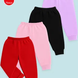YK Girls Pack of 4 Winter Fleece jogger Pyjamas-picture-39