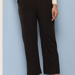 BAESD Girls Self Design Pleated Wide Leg Parallel Trousers-picture-47