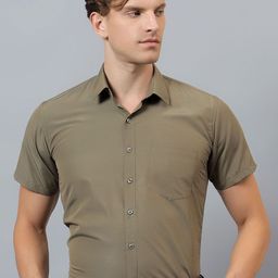 AAAI Enterprises Slim Fit Spread Collar Wrinkle Free Formal Shirt-image-19