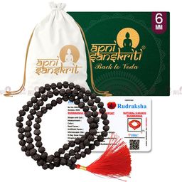 Apnisanskriti Unisex Rudraksha Mala Necklace-42