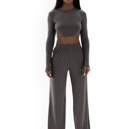 Outzidr Women Grey Co-Ords-image-2
