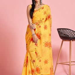 Mitera Floral Organza Saree-57