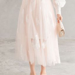 LULU & SKY Girls Embroidered Pure Cotton Flared Midi Skirt-image-39