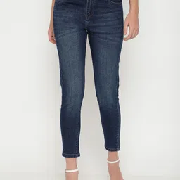 Beatnik Women Lean Slim Fit High-Rise Light Fade Stretchable Jeans-image-25