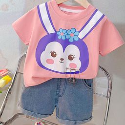 LULU & SKY Girls Printed T-shirt with Shorts-picture-20