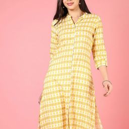 V-Mart Women Geometric Printed Kurta-image-109