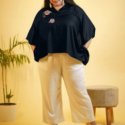 LetsDressUp Printed V-Neck Kaftan Top With Palazzo Co-Ords-image-76