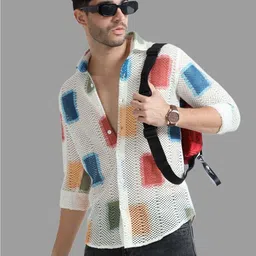 Bombay Begum Men Opaque Printed Casual Shirt-image-10